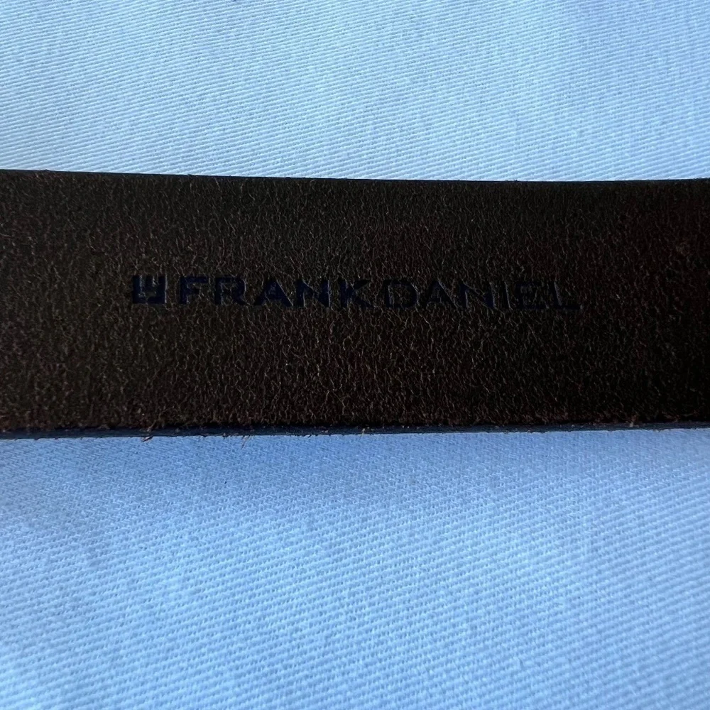 *FIRM PRICE* Frank Daniel Italian Made Leather Belt with Stitch Details